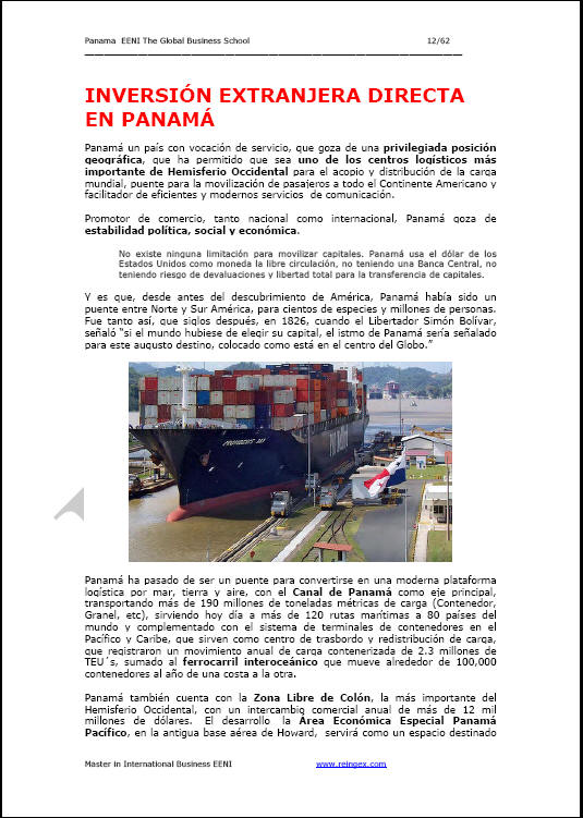 Curs Màster: Comerç Exterior i negocis Panamà