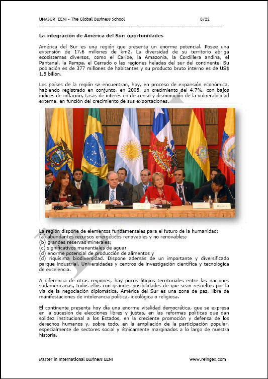 Comerç exterior i Negocis: Unió de Nacions Sud-americanes (UNASUR)