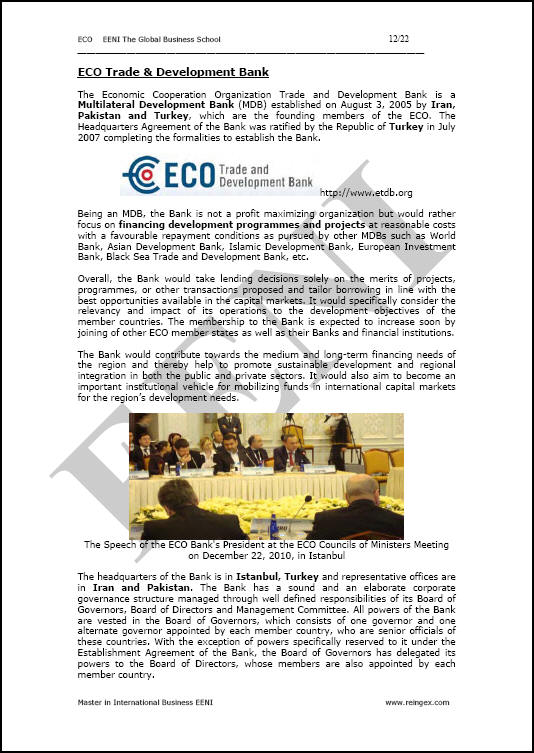 Curs Master: Organització per a la cooperació econòmica (ECO)