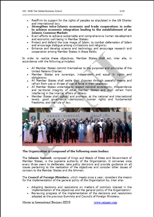 Curs Master: Organització per a la Cooperació Islàmica
